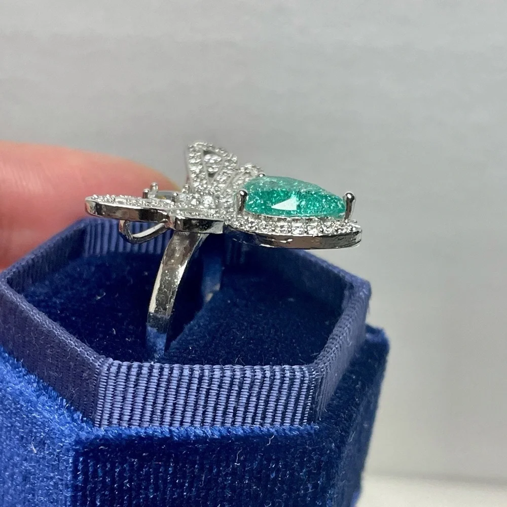 Dragonfly statement ring